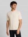 Tom Tailor Relaxed Fit Strickpullover aus Baumwolle - Gardenia White Tom Tailor Relaxed Fit Strickpullover aus Baumwolle - Gardenia White