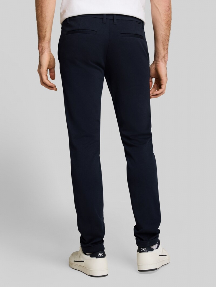 Tom Tailor TTTRAVIS SLIM Chino Hose aus Piqué Jersey - Sky Captain Blue