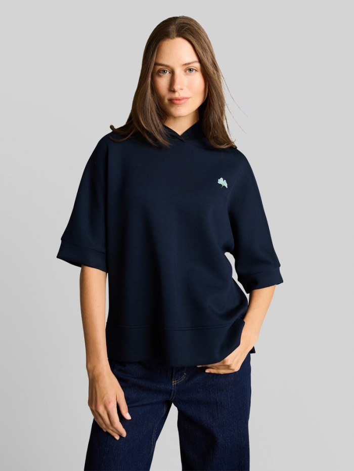 Tom Tailor Hoodie Sweatshirt aus Scuba - Sky Captain Blue Tom Tailor Hoodie Sweatshirt aus Scuba - Sky Captain Blue
