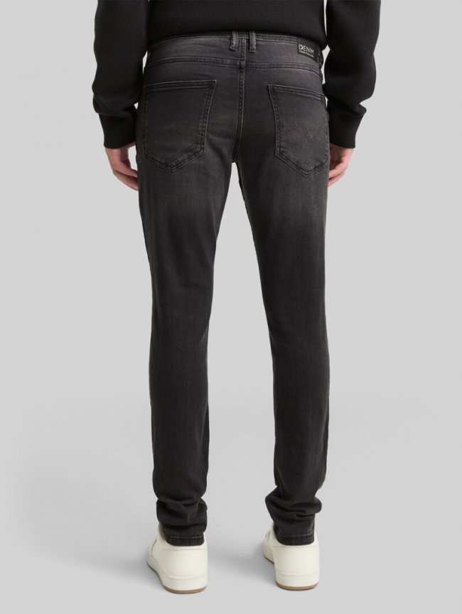 Tom Tailor TTCULVER SKINNY Jeans - Used Dark Stone Black Denim Tom Tailor TTCULVER SKINNY Jeans - Used Dark Stone Black Denim