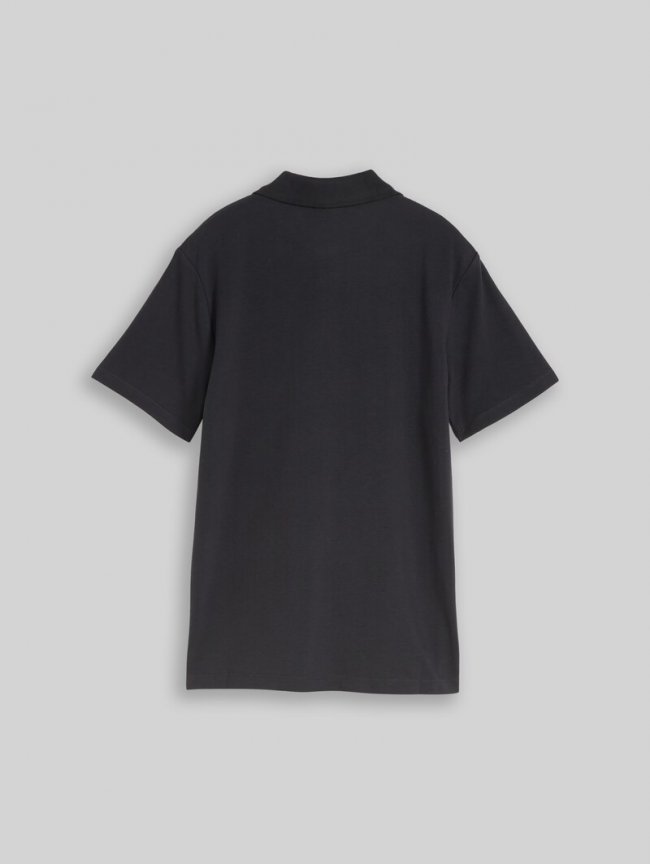 Tom Tailor Piqué Poloshirt mit Logo-Badge - Coal Grey Tom Tailor Piqué Poloshirt mit Logo-Badge - Coal Grey