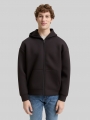 Tom Tailor Relaxed Fit Hoodie Sweatjacke aus Scuba - Night Watch Black Tom Tailor Relaxed Fit Hoodie Sweatjacke aus Scuba - Night Watch Black