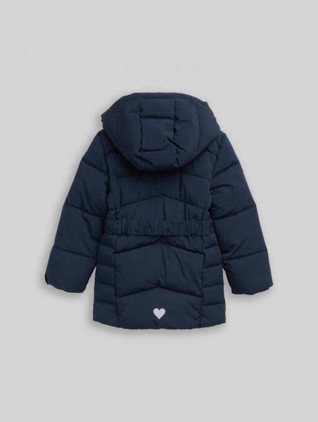 Tom Tailor Puffer-Mantel mit Gürtel - Sky Captain Blue Tom Tailor Puffer-Mantel mit Gürtel - Sky Captain Blue