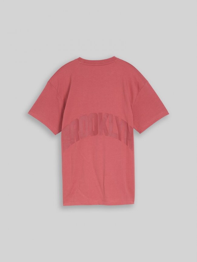 Tom Tailor Oversize T-Shirt mit Rückenprint - Faded Red Tom Tailor Oversize T-Shirt mit Rückenprint - Faded Red