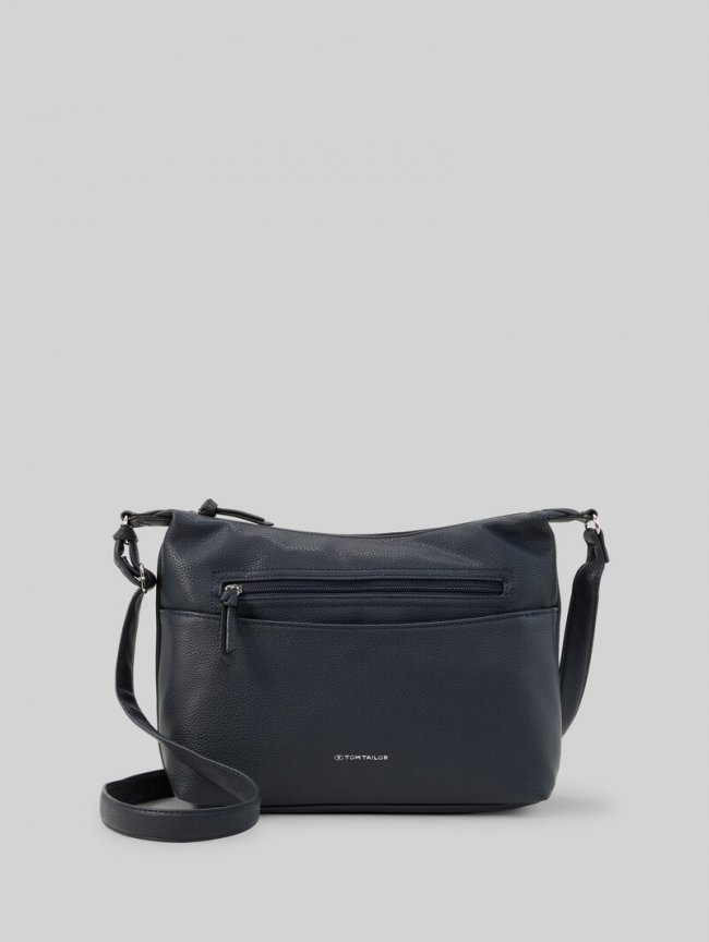 Tom Tailor TTWINA M Beuteltasche mit Reißverschluss-Details - Dark Blue Tom Tailor TTWINA M Beuteltasche mit Reißverschluss-Details - Dark Blue