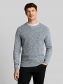Tom Tailor Strickpullover in Melange-Optik - Navy Multicolor Mouline Tom Tailor Strickpullover in Melange-Optik - Navy Multicolor Mouline