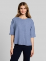 Tom Tailor Loose Fit Strickpullover - Fern Blue Melange Tom Tailor Loose Fit Strickpullover - Fern Blue Melange