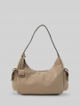 Tom Tailor TTCHARIS M Schultertasche mit Taschenanhänger - Taupe / Taupe Tom Tailor TTCHARIS M Schultertasche mit Taschenanhänger - Taupe / Taupe