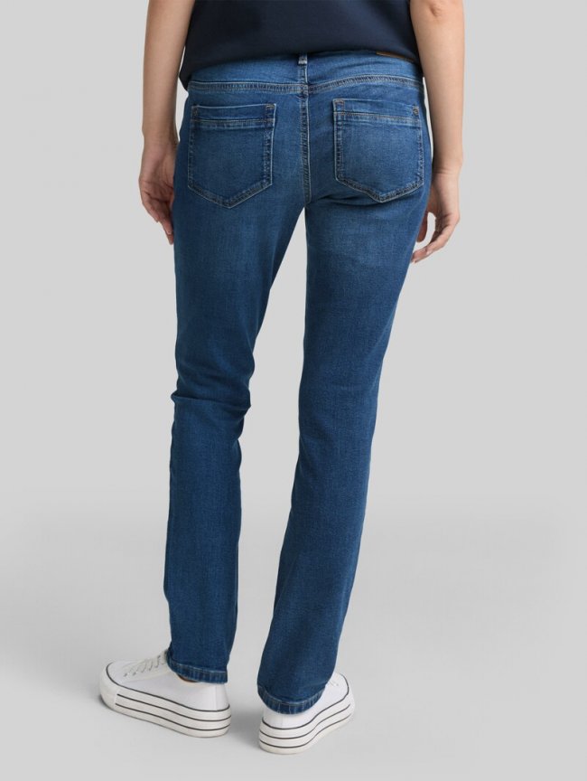 Tom Tailor TTLENE SLIM Jeans mit Stretch - Clean Mid Stone Blue Denim Tom Tailor TTLENE SLIM Jeans mit Stretch - Clean Mid Stone Blue Denim