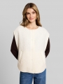 Tom Tailor Cape Teddy Weste - Whisper White Tom Tailor Cape Teddy Weste - Whisper White