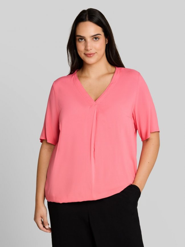 Tom Tailor Plus Size - Bluse aus Viskose - Soft Fuchsia Pink Tom Tailor Plus Size - Bluse aus Viskose - Soft Fuchsia Pink