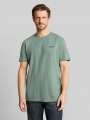 Tom Tailor Piqué T-Shirt in Melange-Optik - Garden Green Tom Tailor Piqué T-Shirt in Melange-Optik - Garden Green