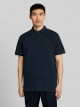 Tom Tailor Piqué Poloshirt mit Logo-Badge - Sky Captain Blue Tom Tailor Piqué Poloshirt mit Logo-Badge - Sky Captain Blue