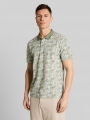 Tom Tailor Jersey Poloshirt mit Palmenprint - Sea Spray Stripy Palm Print Tom Tailor Jersey Poloshirt mit Palmenprint - Sea Spray Stripy Palm Print