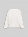 Tom Tailor Langarmshirt mit Foto-Print - Wool White Tom Tailor Langarmshirt mit Foto-Print - Wool White