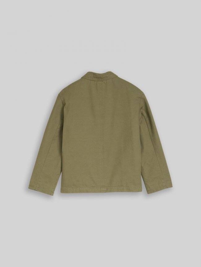 Tom Tailor Übergangsjacke aus Baumwolle - Tree Moss Green Tom Tailor Übergangsjacke aus Baumwolle - Tree Moss Green