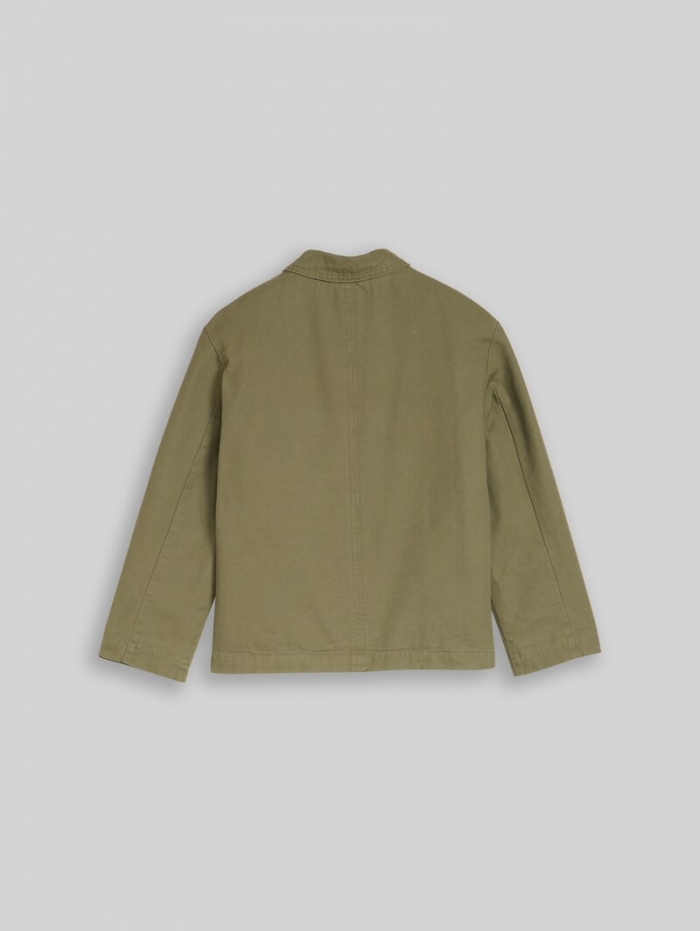 Tom Tailor Übergangsjacke aus Baumwolle - Tree Moss Green Tom Tailor Übergangsjacke aus Baumwolle - Tree Moss Green