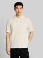 Tom Tailor Strickpullover mit Polokragen - Gardenia White Tom Tailor Strickpullover mit Polokragen - Gardenia White