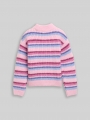 Tom Tailor Cropped Strickpullover mit Streifenmuster - Multicolor Pink Blue Stripe Tom Tailor Cropped Strickpullover mit Streifenmuster - Multicolor Pink Blue Stripe