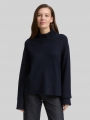 Tom Tailor Loose Fit Strickpullover mit Stehkragen - Lunar Eclipse Tom Tailor Loose Fit Strickpullover mit Stehkragen - Lunar Eclipse