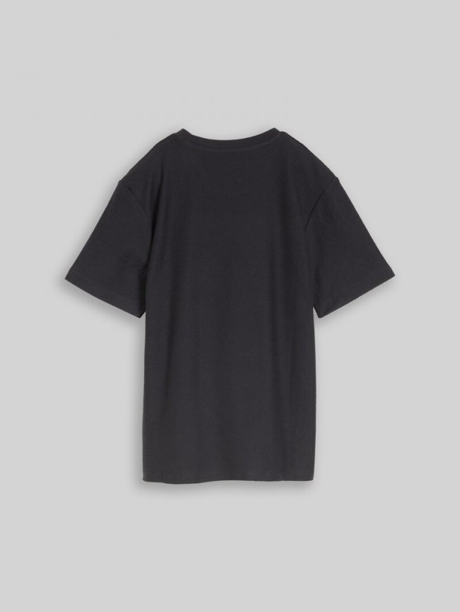 Tom Tailor T-Shirt mit Struktur - Coal Grey Tom Tailor T-Shirt mit Struktur - Coal Grey