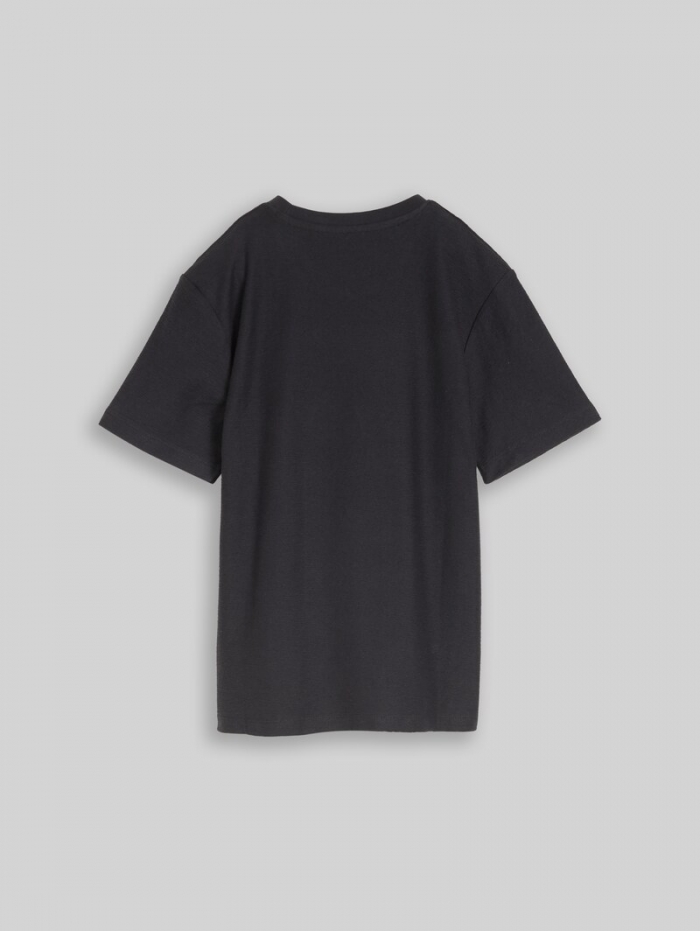 Tom Tailor T-Shirt mit Struktur - Coal Grey