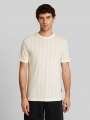 Tom Tailor T-Shirt aus Baumwolle - Wool White Tom Tailor T-Shirt aus Baumwolle - Wool White