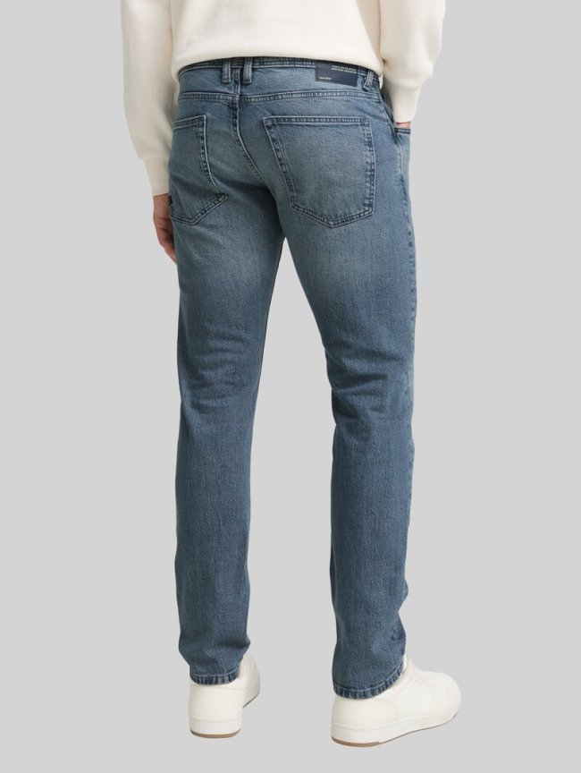 Tom Tailor TTPIERS SLIM Jeans - Mid Stone Blue Grey Denim Tom Tailor TTPIERS SLIM Jeans - Mid Stone Blue Grey Denim
