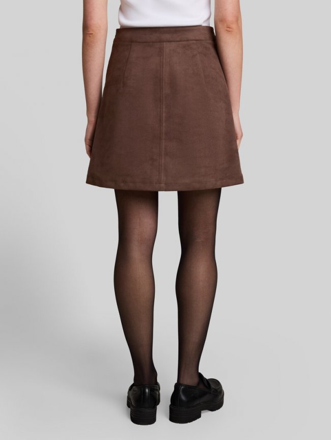 Tom Tailor Mini-Rock in Wildleder-Optik - Cool Dark Brown Tom Tailor Mini-Rock in Wildleder-Optik - Cool Dark Brown