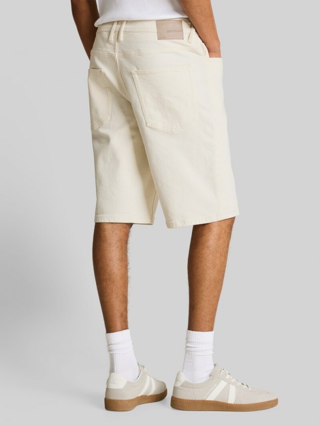 Tom Tailor TTWAYLEN RELAXED Jeans Shorts - Raw Offwhite Denim Tom Tailor TTWAYLEN RELAXED Jeans Shorts - Raw Offwhite Denim