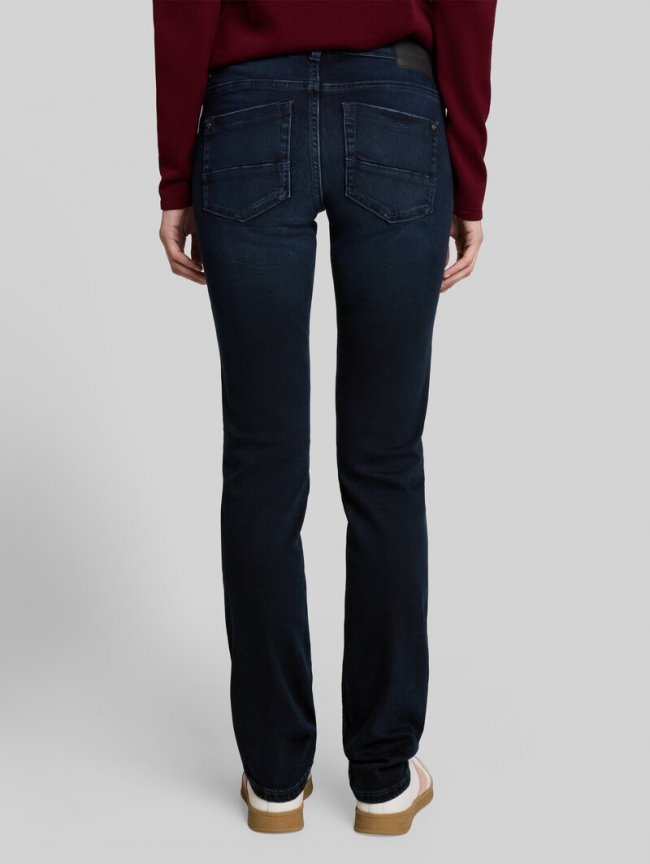 Tom Tailor TTLIVA STRAIGHT Jeans mit Stretch - Black Blue Denim Tom Tailor TTLIVA STRAIGHT Jeans mit Stretch - Black Blue Denim