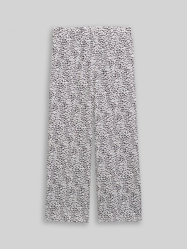 Tom Tailor Wide Leg Hose mit Muster - Grey Animal Skin Design Tom Tailor Wide Leg Hose mit Muster - Grey Animal Skin Design