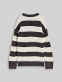 Tom Tailor Strickpullover mit Rundhalsausschnitt - Grey Off White Big Stripe Tom Tailor Strickpullover mit Rundhalsausschnitt - Grey Off White Big Stripe