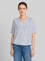 Tom Tailor Bluse mit Muster - White Small Leaves Design Tom Tailor Bluse mit Muster - White Small Leaves Design