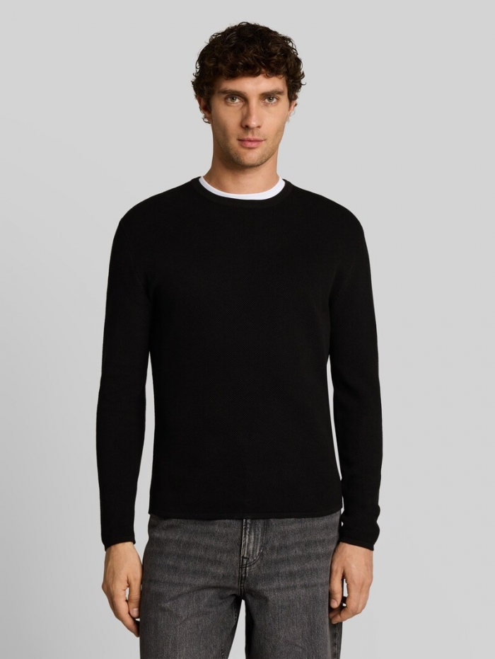 Tom Tailor Strickpullover aus Baumwolle - Black Tom Tailor Strickpullover aus Baumwolle - Black