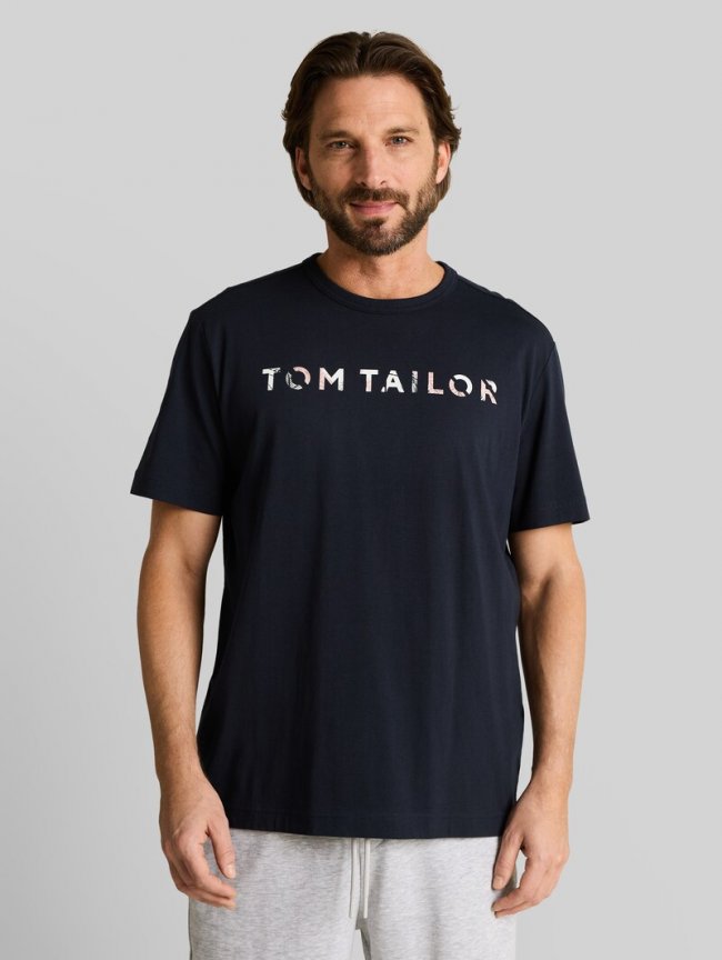 Tom Tailor T-Shirt mit Print - Sky Captain Blue Tom Tailor T-Shirt mit Print - Sky Captain Blue