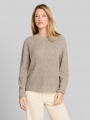 Tom Tailor Relaxed Fit Strickpullover - Beige White Mouline Tom Tailor Relaxed Fit Strickpullover - Beige White Mouline