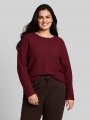 Tom Tailor Plus Size - Strickpullover aus Baumwolle - Preppy Plum Tom Tailor Plus Size - Strickpullover aus Baumwolle - Preppy Plum