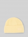 Tom Tailor Beanie Mütze mit Badge - Soft Vanilla Yellow Tom Tailor Beanie Mütze mit Badge - Soft Vanilla Yellow
