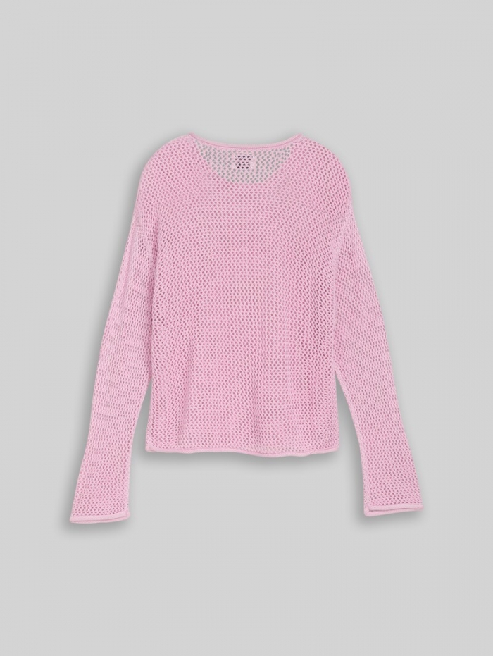 Tom Tailor Cropped Strickpullover - Cold Pink