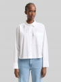 Tom Tailor Boxy Fit Hemdbluse aus Baumwolle - White Tom Tailor Boxy Fit Hemdbluse aus Baumwolle - White