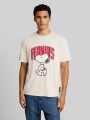 Tom Tailor Relaxed Fit T-Shirt mit Snoopy-Print - Gardenia White Tom Tailor Relaxed Fit T-Shirt mit Snoopy-Print - Gardenia White