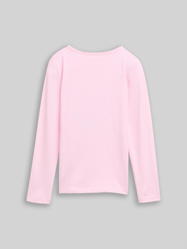 Tom Tailor Langarmshirt mit Wendepailletten - Peachskin Tom Tailor Langarmshirt mit Wendepailletten - Peachskin