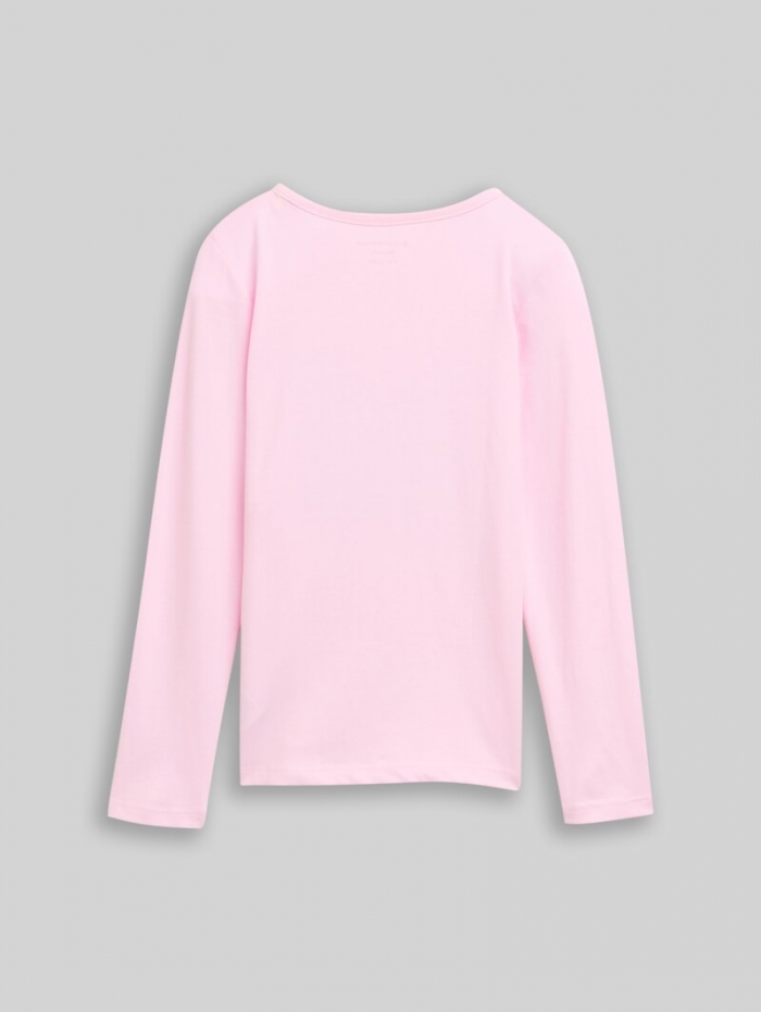 Tom Tailor Langarmshirt mit Wendepailletten - Peachskin Tom Tailor Langarmshirt mit Wendepailletten - Peachskin