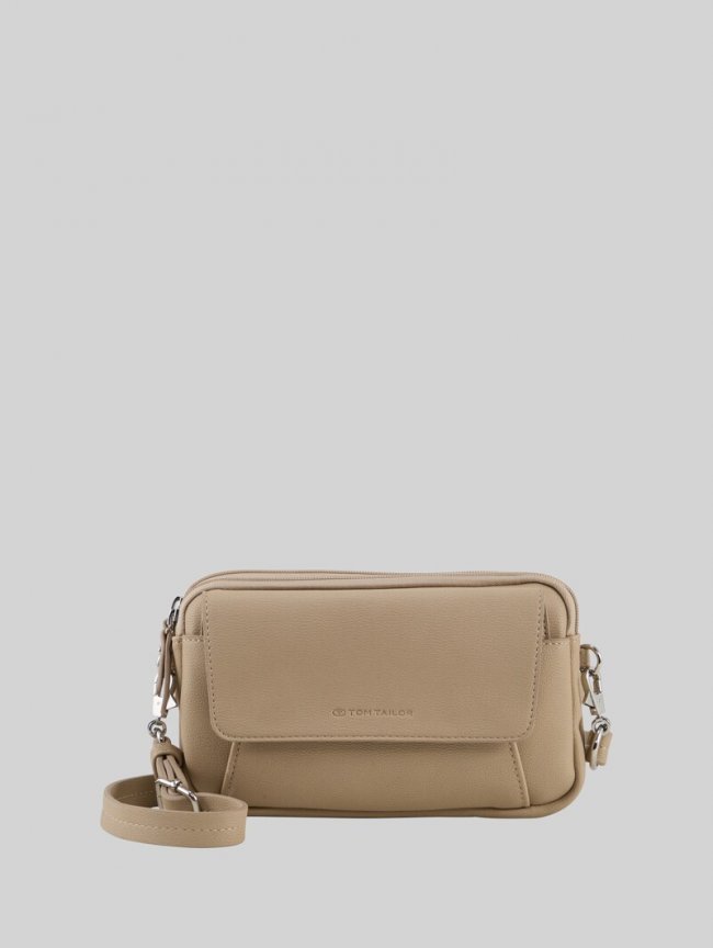 Tom Tailor TTTILLY S Umhängetasche mit Umschlag - Taupe / Taupe Tom Tailor TTTILLY S Umhängetasche mit Umschlag - Taupe / Taupe