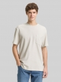 Tom Tailor Relaxed Fit T-Shirt mit Brusttasche - Greyish White Tom Tailor Relaxed Fit T-Shirt mit Brusttasche - Greyish White