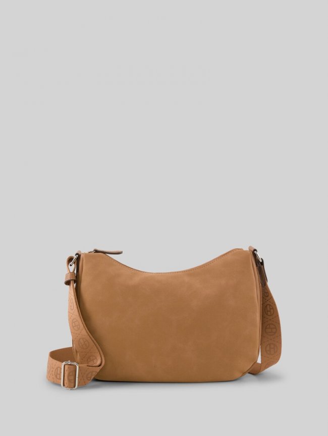 Tom Tailor TTYARA S Umhängetasche mit bedrucktem Webriemen - Camel / Camel Nature Tom Tailor TTYARA S Umhängetasche mit bedrucktem Webriemen - Camel / Camel Nature