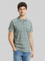Tom Tailor Fitted Poloshirt mit Allover-Print - Mint Round Design Tom Tailor Fitted Poloshirt mit Allover-Print - Mint Round Design