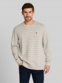 Tom Tailor Langarmshirt mit Streifenmuster - Offwhite Structured Stripe Tom Tailor Langarmshirt mit Streifenmuster - Offwhite Structured Stripe