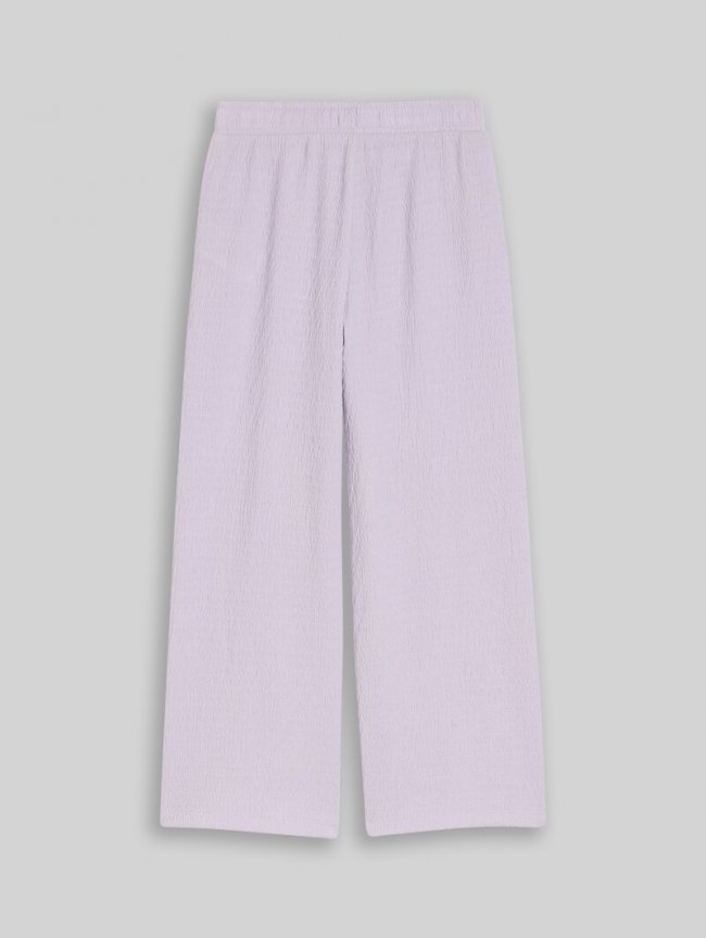 Tom Tailor Wide Leg Hose mit Struktur - Cool Lilac Tom Tailor Wide Leg Hose mit Struktur - Cool Lilac